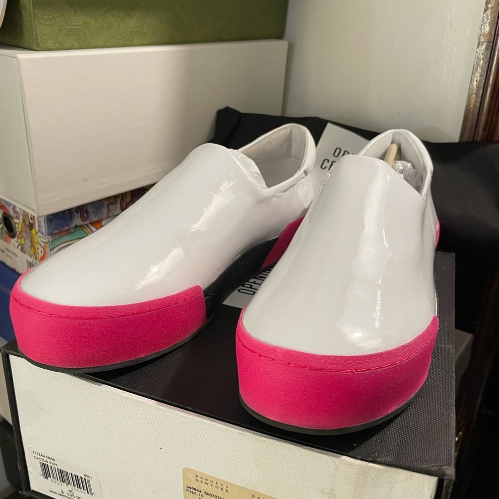 Opening Ceremony patent leather sneakers